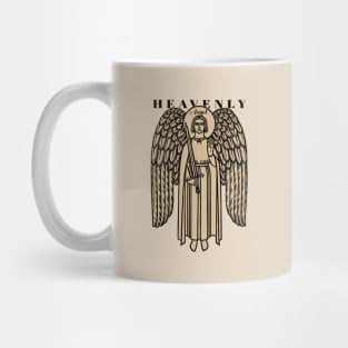 Vintage Earth and Heaven Angel Mug